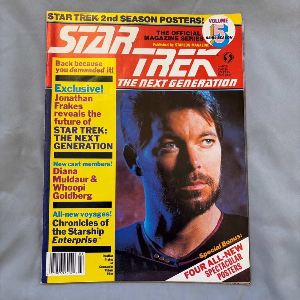 3/$20 Star Trek: The Next Generation Magazine